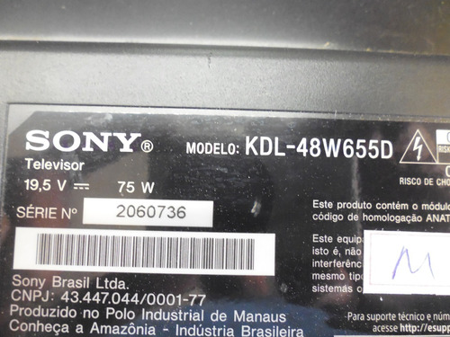 Barras De Leds Sony Modelo Kdl-48w655d Usadas Originais