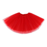 Tutus Niñas Falda Princesa Fiesta  Disfraz Rojo 10 Unid