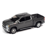 Troca Chevrolet Silverado Z71 Ltz 2019 Gris 1:64 Auto World