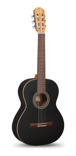 Guitarra Clasica Alhambra 1c Negro Mate/ Con Estuche