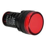 Caja 10un - Luz Piloto Led Rojo 220vac 22mm