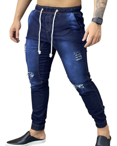 Calça Jogger Masculina Com Lycra Envio Imediato Roupa Homem