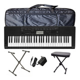 Organo Teclado Casio Ctk3500 Pie Funda Atril Fuente Banqueta