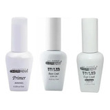 Primer + Base Coat + Top Coat De 15ml Cherimoya