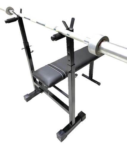 Banco Plano  Multiangular Gym Plegable Ya Armado Macizo 