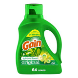 Detergente Liquido Gain Original 64 Lavados 2,72 Litros