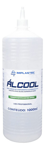 Álcool Isopropilico Puro 99,8% 1 Litro Limpador Implastec