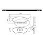 Pastillas Freno Delanteras Plasbestos Ford Ka 1997/2008 Courier 1999/2006 FORD Courier