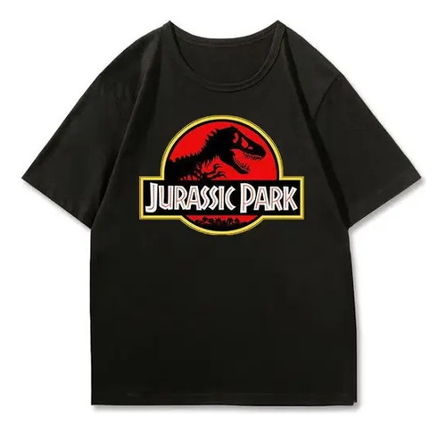 Camiseta De Algodão Com Estampa Gráfica Jurassic Park