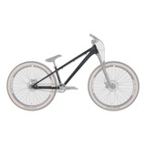 Cuadro Bicicleta Rampage 2 Dirt 26  Negro/plata Norco