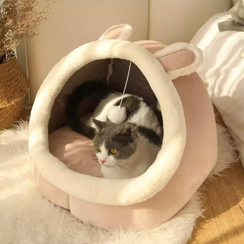 Cama Caminha Iglu Toca Para Gatos Casinha Confortável Pet