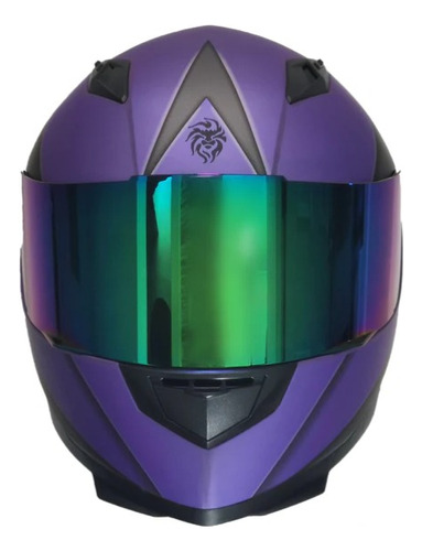 Casco Dama Mujer Kov Cerrado,color Morado