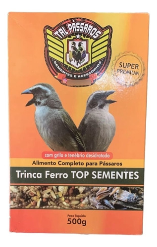 500 Gramas Racao Para Trinca Ferro Com Grilo E Tenebrio