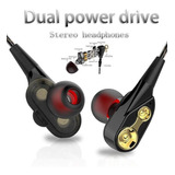 Audífonos Deportivos Super Bass Dual Drive Estéreo Intraural