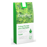 Folhas Depilatória Facial Refresca Suaviza Hortelã Depilflax