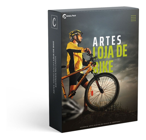 Pack Canva Loja De Bike Editável 20 Artes 