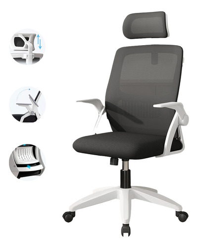 Silla De Oficina Ergonomica Ejecutiva Con Reposacabezas