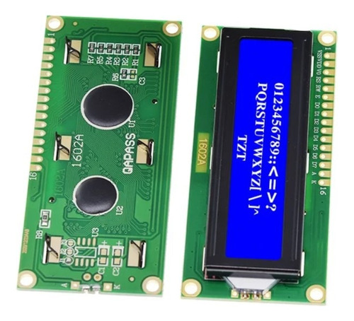 Módulo Lcd Lcd1602 Para Arduino I2c, Interfaz 5v Azul