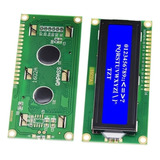 Módulo Lcd Lcd1602 Para Arduino I2c, Interfaz 5v Azul