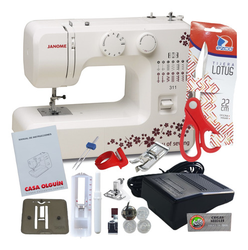 Janome 311 + Pie De Falso Overlock De Regalo * Casa Olguín *