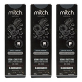 3 Pack Pasta Dental Mitch Premium Carbón Activado 100ml