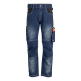 Pantalón Jeans Cargo De Trabajo Mezclilla 100% Algodón