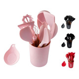 Conjunto 13 Utensílios De Cozinha Silicone Colher Pegador Nf