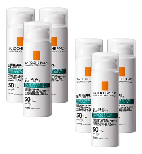 La Roche Posay Anthelios Oil Correct Fps50 X 50ml X 6und