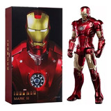 Homem De Ferro Iron Man Mk3 Zd Toys Action Figure Articulado