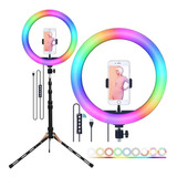 Anel Foto Ring Rgb Light 26cm 10 Pol Led Luz Fotografia 