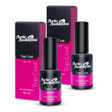 Kit 2 Top Coat Finalizador Selante Alto Brilho Unhas De Gel