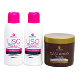 Kit Liso Absoluto 300ml + Mascara Tonalizante Castanho Royal