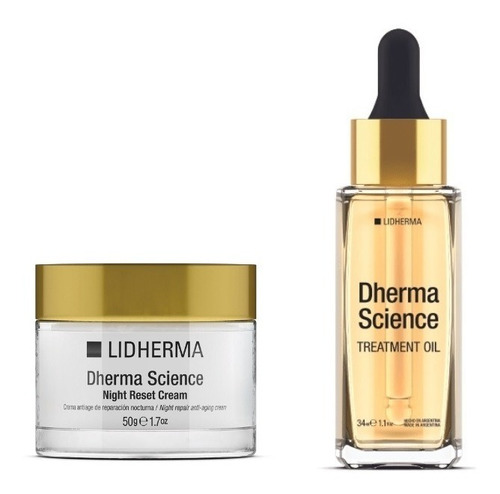 Dherma Science Night Reset  Cream + Treatment Oil Lidherma