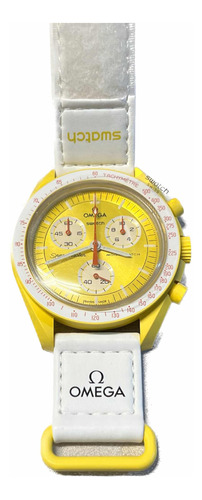 Relógio Omega X Swatch Moonswatch Mission Sun Toshionomachi