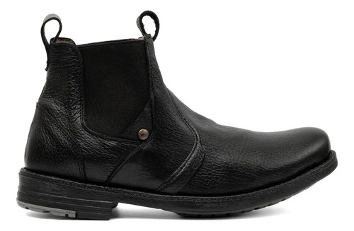 Bota Urbana Casual De Trabajo Negro 100% Piel Suela Cosida | Envío gratis
