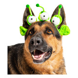 Disfraz De Diadema Midlee Alien Dog, Color Verde Lima, Para