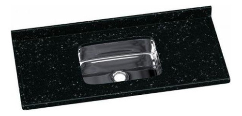 Pia Sintética Com Cuba Inox 120x55cm 562208 Preto Rorato