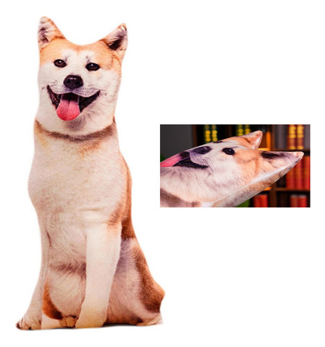 Almofada De Pelúcia Realista Corgi Shiba Inu Cushion