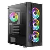 Aerocool Prism Chasis Caja Atx Gamer Rgb Vidrio 4 Fans Argb