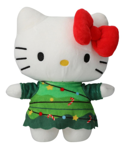 Hello Kitty Peluche Navidad De 25 Cms  Sanrio Original