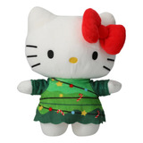 Hello Kitty Peluche Navidad De 25 Cms  Sanrio Original