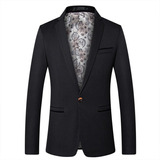 Saco Blazer Embroidered Caballero Slim Fit Premium Con Forro