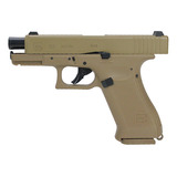 Pistola De Pressão Co2 Glock G19x Gen5 Coyote Bb 4,5 Blowbac