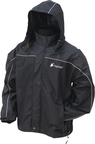 Chamarra Frogg Toggs Toadz Highway Rain Negro/plata