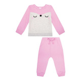 Conjunto Blusão Moletom Infantil Feminino, Kukiê