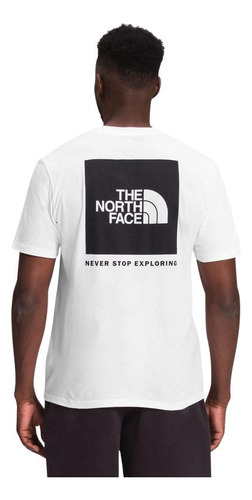 Polera Hombre The North Face Manga Corta Box Nse Blanco