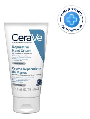 Crema De Manos Cerave 50 Ml Para Manos Secas Y Agrietadas Fragancia Neutro Tipo De Envase Pote