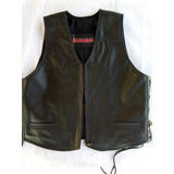 Chaleco Cuero Moto Hombre  Fabrica  