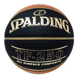 Balon Basquetball Tf-250 Spalding Bicolor Sz.7 Piel Sintetic