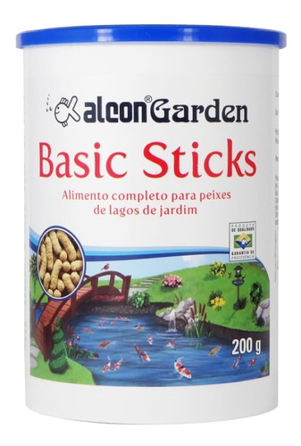 Ração Garden Basic Sticks Alcon 200g Novo!